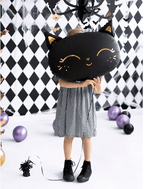 Black Cat Matte Foil Balloon – Halloween Decor | Ellie’s Party Supply