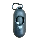compostable plant-based dog poop bags + bamboo dispenser