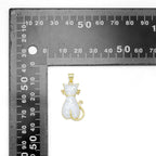 Mother of Pearl Cat Charm Pendant, Sku#WL18