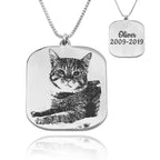Custom Cat Portrait Necklace