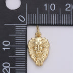 Dainty Lion Charm Gold Medallion, Silver Lion Pendant, Lion King Jewelry, Animal Necklace Charm for Bracelet Earring Necklace Component D-130 D-131
