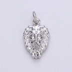 Dainty Lion Charm Gold Medallion, Silver Lion Pendant, Lion King Jewelry, Animal Necklace Charm for Bracelet Earring Necklace Component D-130 D-131