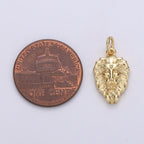 Dainty Lion Charm Gold Medallion, Silver Lion Pendant, Lion King Jewelry, Animal Necklace Charm for Bracelet Earring Necklace Component D-130 D-131