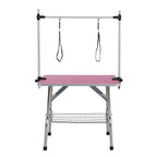 46" Folding Dog Pet Grooming Table in Pink Color