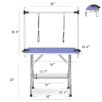36" Folding Dog Grooming Table - Heavy Duty Stainless Steel