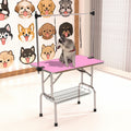 46" Folding Dog Pet Grooming Table in Pink Color