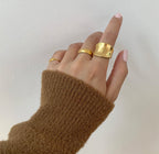 JORDYN GOLD SADDLE RING