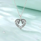 Horse Necklace, Heart Shape Jewelry, Sterling Silver Horse Lovers Gift