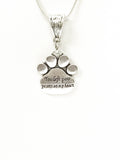 You Left Paw Prints on My Heart Pet Memorial Necklace, Dog Remembrance Jewelry, Pet Remembrance, Dog Memorial Jewelry, Dog Sympathy Gift