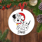 Dog Christmas Ornament, dog ornament personalized, custom dog ornament, personalized dog ornament, dog lover gift, 2022 ornament
