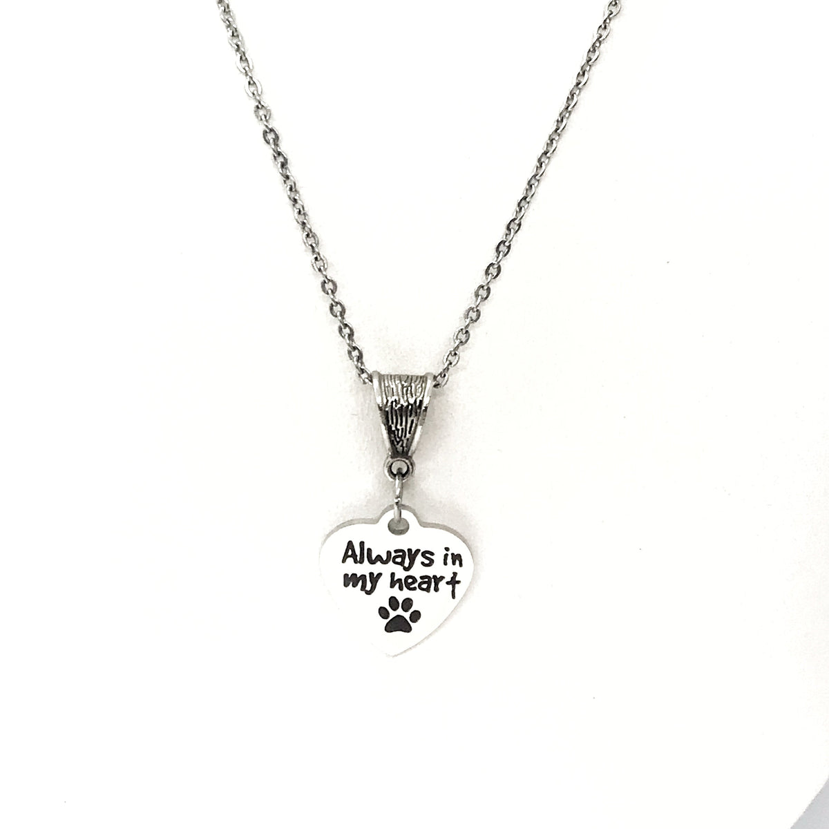 Pet Memorial Gift, Always In My Heart Necklace, Pet Loss Gift, Dog Memorial, Cat Memorial, Cat Loss, Dog Loss, Pet Death Gift