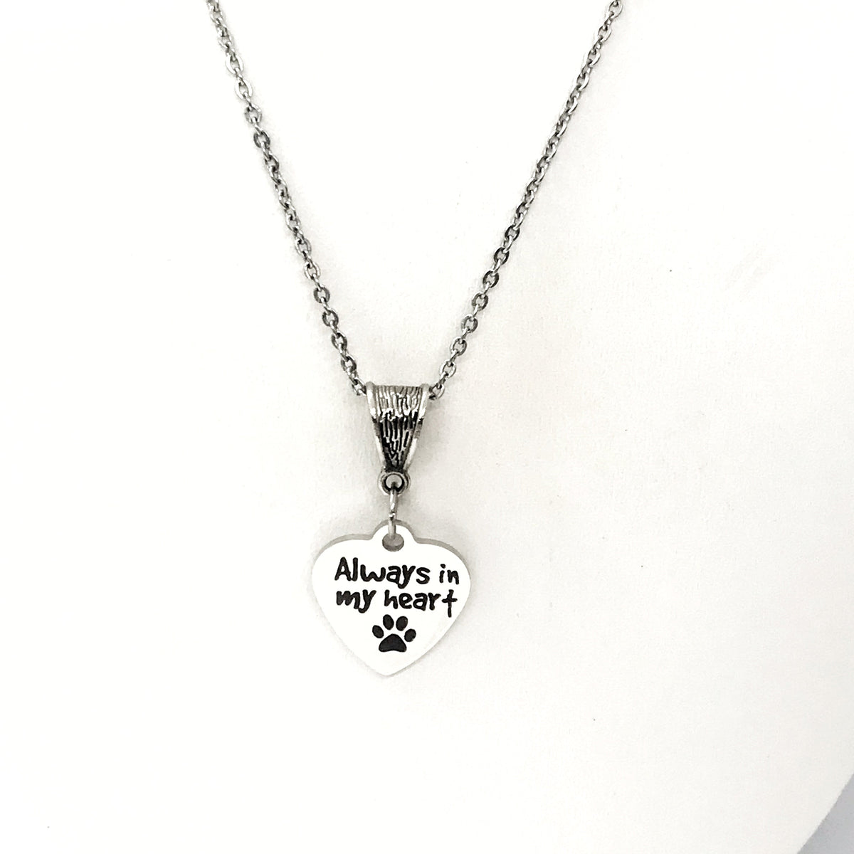Pet Memorial Gift, Always In My Heart Necklace, Pet Loss Gift, Dog Memorial, Cat Memorial, Cat Loss, Dog Loss, Pet Death Gift