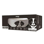 M-Pets Oliver Ceramic Dog Bowl Hygienic Feeding Dish 550 ml