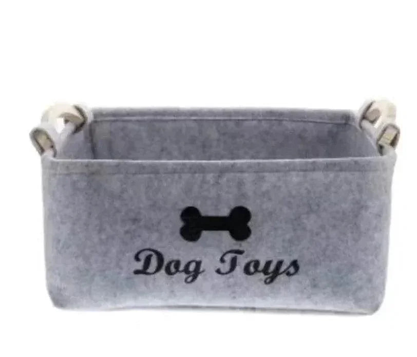 Felt Pet Toy Storage Basket