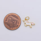 Mini Unicorn Charms, Gold Pink Cartoon Unicorn Charm Pendant, Horse Charm Kids jewelry for Necklace Bracelet Earring Supply D-764