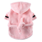 Luxury Soft Pet Dog Puppy Hooded Bathrobe