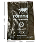 compostable plant-based dog poop bags + bamboo dispenser