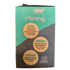 compostable plant-based dog poop bags + bamboo dispenser