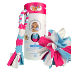 3-in-1 Bundle Enrichment Tube for Dogs - Tug Toy, Treat Dispenser & Snuffle Ball
